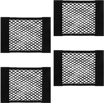 Produktbild von Solidchoice – Set aus 4 universellen Kofferraumnetzen für Autos, 30 x 25 cm