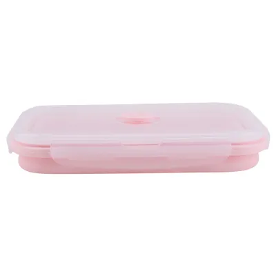 Produktbild von Silikon-Lunchbox, Silikon-Lebensmittelbehälter, faltbare Lunchbox, faltbare Lebensmittelbox, Lunchbox