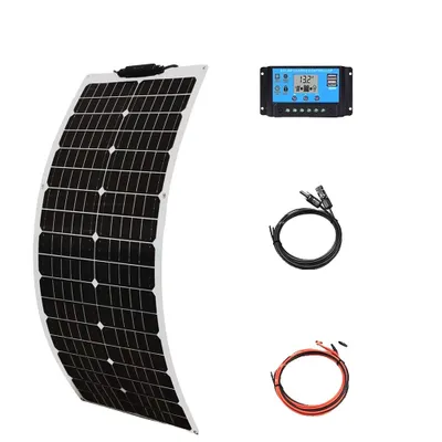 Obrázek produktu pro Sada solárních panelů, výkon 50W / 100W, monokrystalický křemík, vodotěsné provedení, 12V 50W solární sada