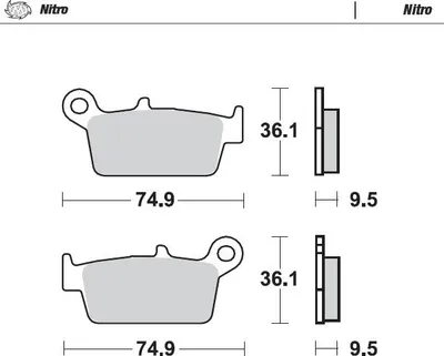 Obrázek produktu pro Brzdové destičky Moto-Master Nitro 091821