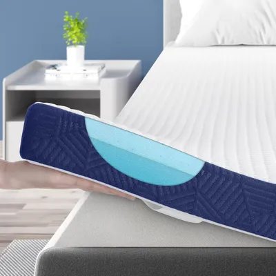 Produktbild von BedStory Topper 180x200cm, 7,5cm Höhe Matratzentopper aus Gel Memory Foam, H2 H3 Matratzen Topper mit Abnehmbarem Bezug für Mattress Boxspringbett Schlafsofa