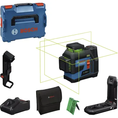 Image de Laser lignes BOSCH GLL 12V-100-33 CG + pince DK 20 + Batterie GBA 12V 2.0Ah en L-Boxx