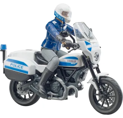 Produktbild von bruder bworld Scrambler Ducati Polizeimotorrad, Modellfahrzeug
