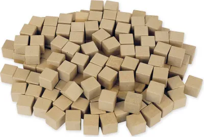 Produktbild von TimeTEX Soma-Holz-Würfel natur, 150 Einzelwürfel, RE-Wood
