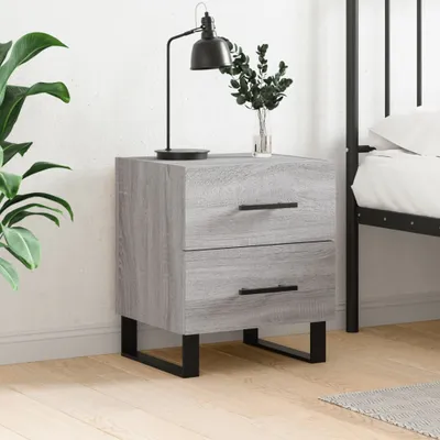 Produktbild von [Home] Nachttisch Grau Sonoma 40x35x47,5 cm Holzwerkstoff , Neue Mode 2024 im häuslichen Leben