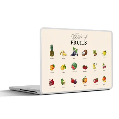 Produktbild von MuchoWow® Laptop Aufkleber Sticker Cover Obst - Lebensmittel - Küche 36.5x27.5 cm - Laptop-Sticker