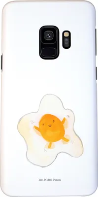 Produktbild von Mr. & Mrs. Panda Samsung Galaxy S9 Handyhülle Spiegelei Ei - Weiß - Geschenk, Glücklich, Smartphone Hülle, Cover, Liebe, Lustige Sprüche, Schön, Tag, Handy Case