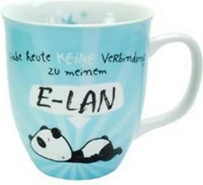 Produktbild von Hope und Gloria 45672 Tasse mit Panda-Motiv E-LAN, Blau
