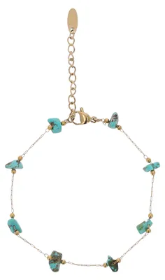 Produktbild von NAHIMA damen armband - gold türkis, onesize