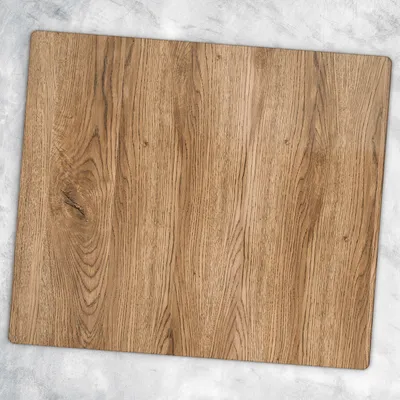 Produktbild von Glas-Herdabdeckplatten Glaskeramikkochfeld-Abdeckung Spritzschutz Glas 60 cm x 52 cm - Holzbrett