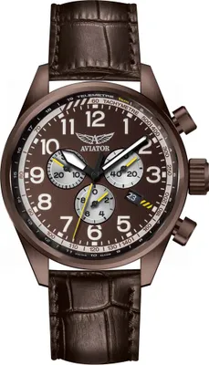 Obrázok produktu pre Pánske hodinky Aviator V.2.25.8.172.4 hnedé