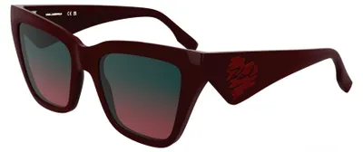 Produktbild von Karl Lagerfeld KL6184S Burgundy 53/19/140 Damen Sonnenbrillen