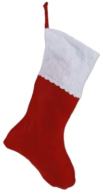 Produktbild von Nikolausstiefel 46cm Weihnachtsstrumpf Weihnachtssocke Weihnachtstiefel Deko