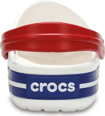Produktbild von Crocs Clogs weiß 41-42 Croslite™ federleicht wasserfreundlich atmungsaktiv Retrostreifen Jibbitz™-kompatibel