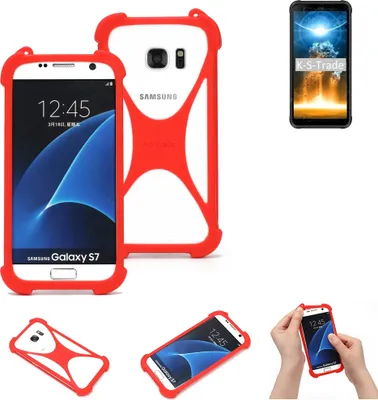 Produktbild von K-S-Trade Handy-Hülle kompatibel mit Blackview BV6300 Pro Schutz-Hülle Bumper Silikon Schutz Hülle Cover Case Silikoncase Silikonbumper TPU