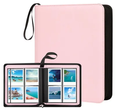 Produktbild von Omgoods – Fotoalbum für Polaroid-Fotos mit 256 Fächern und einem Umschlag aus Kunstleder