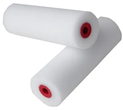 Produktbild von Schaumrolle 2Stück 11cm fein Lackrolle Lackierwalze Schwammrolle Farbrollen