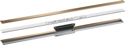 Immagine prodotto di hansgrohe AXOR Drain Set de finition caniveau, 1200mm pour montage mural, 42529140, 42529140