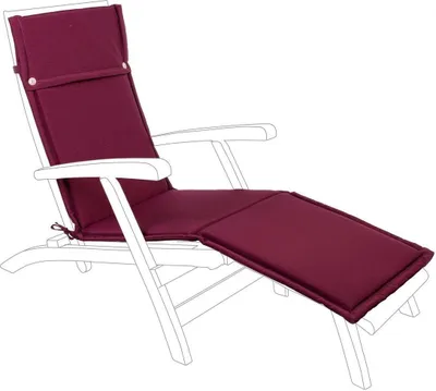 Produktbild von Auflage für Liege Poly180 176 x 50 x 3 cm Polyester Bordeaux