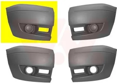 Produktbild von VAN WEZEL Stoßstange Stoßfänger vorne Rechts für FORD Transit Mk6 Kasten (V347, V348, FA) Grau 1985564