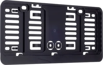 Immagine prodotto di Cornice per targa, piccola 305x 114 mm, nera con finiture