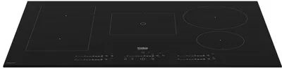 Obrázek produktu pro Beko HII85770UFT, Černá, Vestavěné, 80 cm, Indukční varná deska se zónami, Sklo, 5 zóna/zón