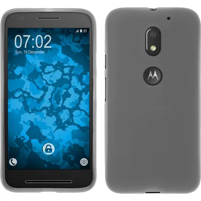 Produktbild von PhoneNatic Case kompatibel mit Lenovo Moto E3 - weiß Silikon Hülle matt + 2 Schutzfolien
