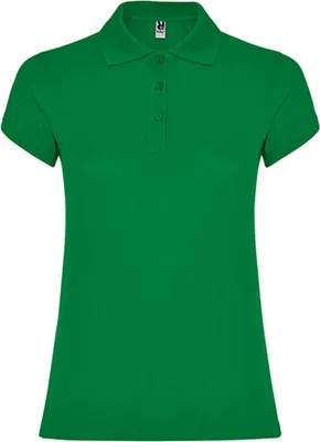 Image de Roly PO6634 | Polo femme Star Woman, Piqué - Couleur : Tropical Green 216 - Taille : S