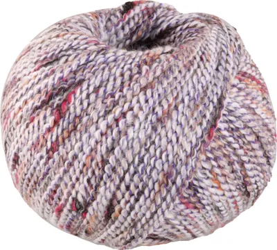 A ball of yarn on a white background.