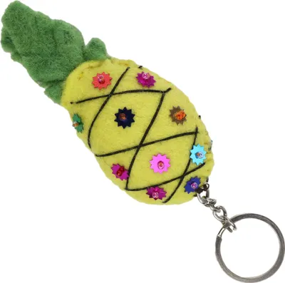 Produktbild von Schlüsselanhänger - Ananas - gelb