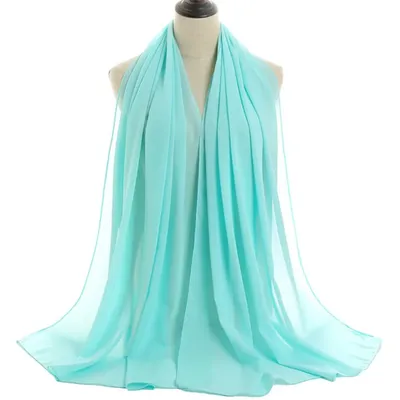 Zdjęcie produktu dla Szalik OL-33809 Turkusowy - Elegancki Dodatek KP33809