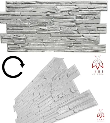 Produktbild von 3D PVC Wandpaneele Wandverkleidung PVC-Verkleidung Stein Holz Mosaik Fliesen Imitation (ca. 0,5qm)