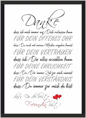 Obrázek produktu pro Druck-Geschenk Plakát pro nejlepšího přítele, 21 x 29,7 cm