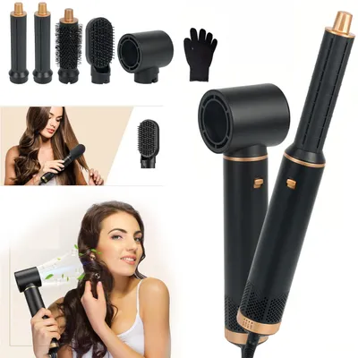 Produktbild von Warmluftbürste, 5 In 1 Hair Styler Für Reisen, Alltag, Geschenke, Heißluftbürste, Stylingbürste, Multifunktions Haarstyler