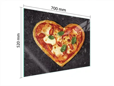 Produktbild von Glasschutzplatte Für Herd 70X52 Herz