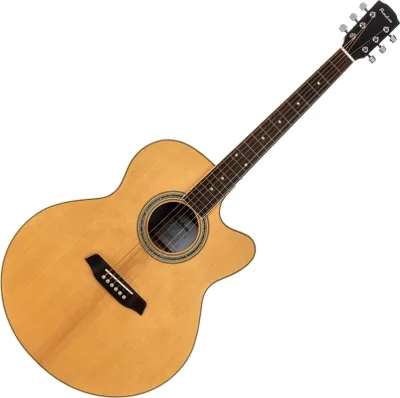 Image de Pasadena PJC-350 Natural Gloss Jumbo Acoustic Guitar