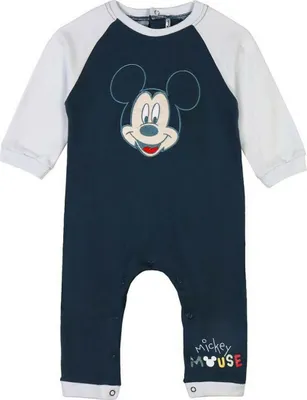 Obrázek produktu pro Kombinéza s dlouhým rukávem Mickey Mouse modrá - 36 měsíců