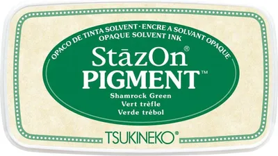 Immagine prodotto di Tsukineko | Tampone con inchiostro a pigmenti StazOn verde trifoglio