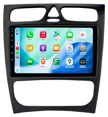 Obrázok produktu pre 9" Android Autorádio 64GB pre Mercedes C W203 2000-2004 Carplay Navigácia Bluetooth