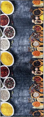 Immagine prodotto di Tappeto da cucina Mazovia - Tappeto colorato per cucina, motivo spezie - Antiscivolo, lavabile in lavatrice - 80 x 300 cm