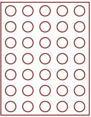 Produktbild von Lindner 2111CE Velourseinlage schwarz 2111CE (Ø 32,5 mm)