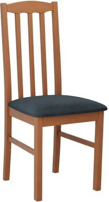 Image de Chaise de salle à manger rembourrée EDON 12 - aulne / bleu