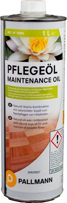 Produktbild von Pallmann Pflegeöl LQ für die Nachpflege von Parkettböden 1 Liter