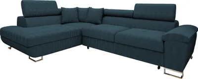 Produktbild von MIRJAN24 Ecksofa Cotere Cord, L-Form Eckcouch mit Schlaffunktion und Bettkasten (Farbe: Poso 05, Seite: Links)