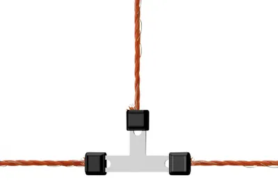 Immagine prodotto di Kerbl Litzclip connettore a T 3 mm, zincato, 5 pezzi