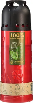 Produktbild von Rote Grabkerze H24cm aus Pflanzenöl mit ICP-Siegel, 7 Tage Brenndauer