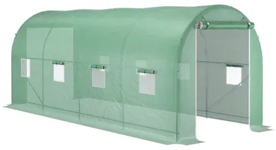 Obrázek produktu pro Foliový skleník – skleník pro rostliny | Barva: zelená | Rozměry: 200 x 500 x 210 cm