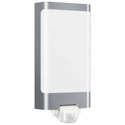 Produktbild von STEINEL L 240 S, Wandbeleuchtung für den Außenbereich, Edelstahl, Edelstahl, IP44, Eingang, Wandmontage