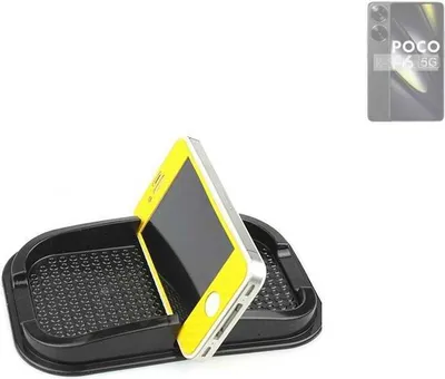 Produktbild von K-S-Trade Auto Anti Rutsch Matte Smartphone-Halter kompatibel mit POCO F6 Haft Pad Armaturenbrett Handy-Halterung Silikon