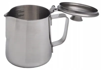 Produktbild von STAHLBECHER MILCHKANNE MIT DECKEL KAMILLE 350 ml